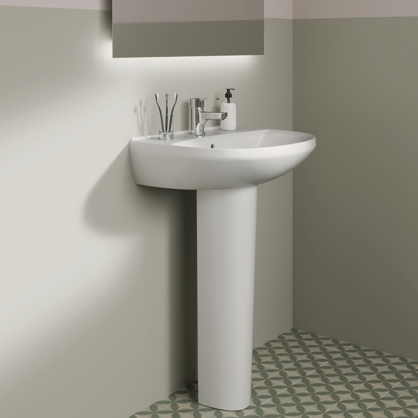 Ideal Standard Eurovit 550mm Pedestal Basin | Sanctuary Bathrooms